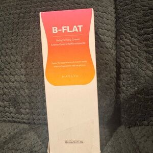 B-FLAT Belly Firming Cream - Vibrant Orange and White